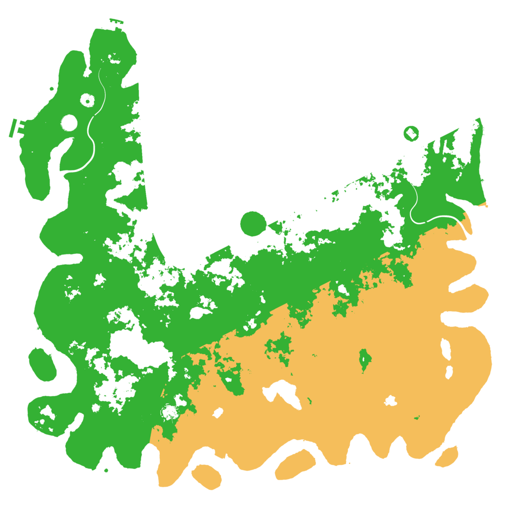 Biome Rust Map: Procedural Map, Size: 5555, Seed: 523697