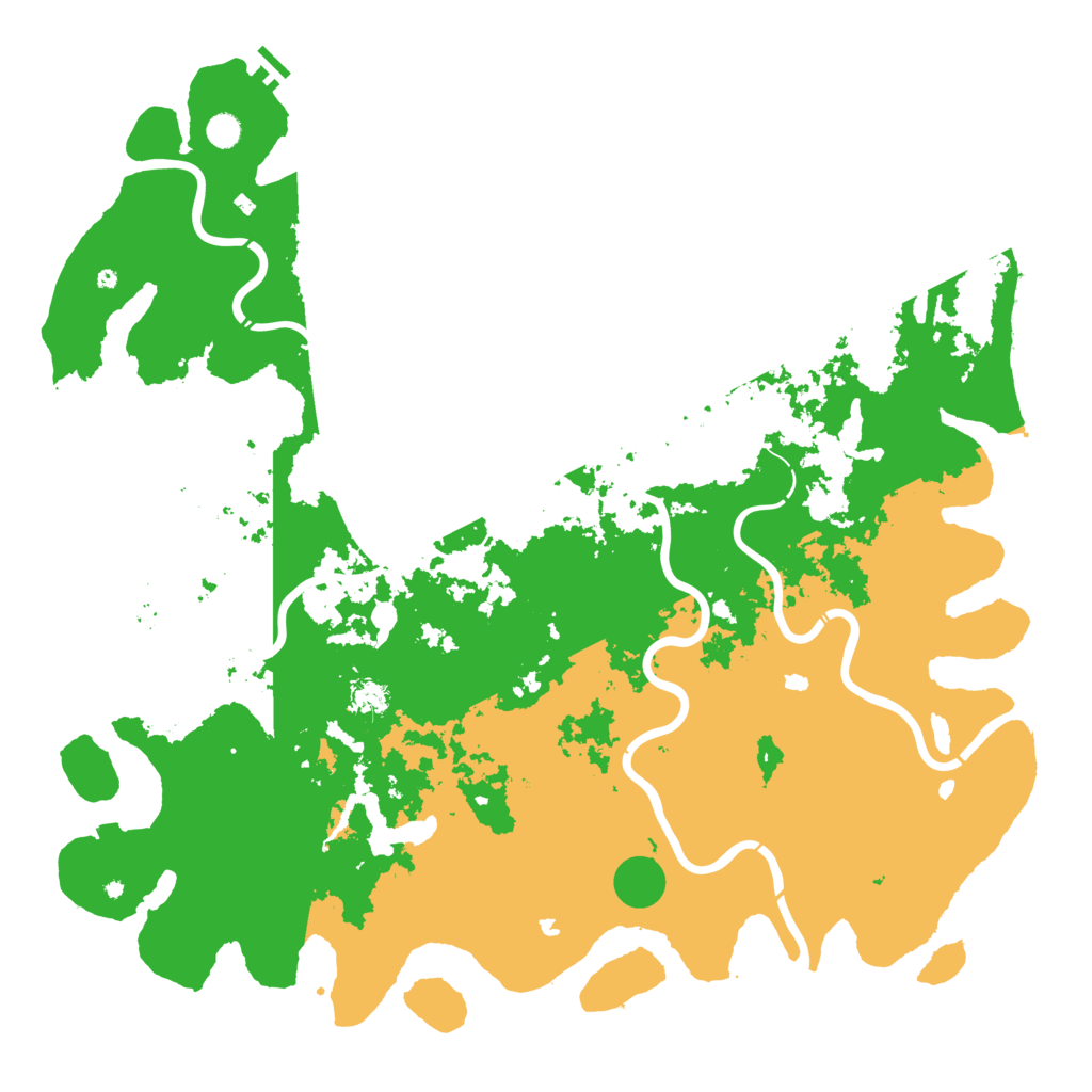 Biome Rust Map: Procedural Map, Size: 5555, Seed: 523697
