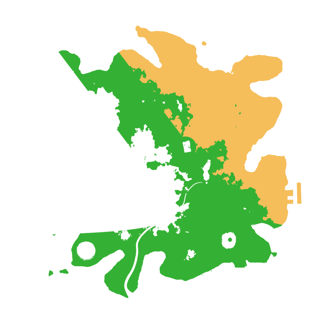 Biome Rust Map: Procedural Map, Size: 3072, Seed: 644676