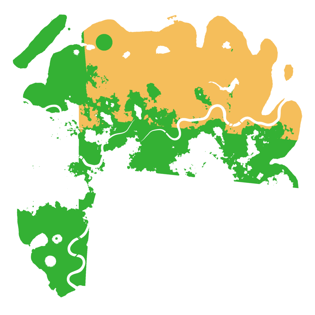 Biome Rust Map: Procedural Map, Size: 5000, Seed: 6213