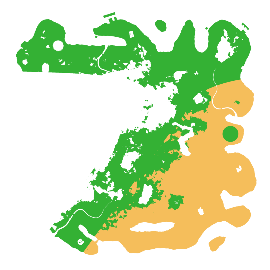 Biome Rust Map: Procedural Map, Size: 4500, Seed: 1489751254