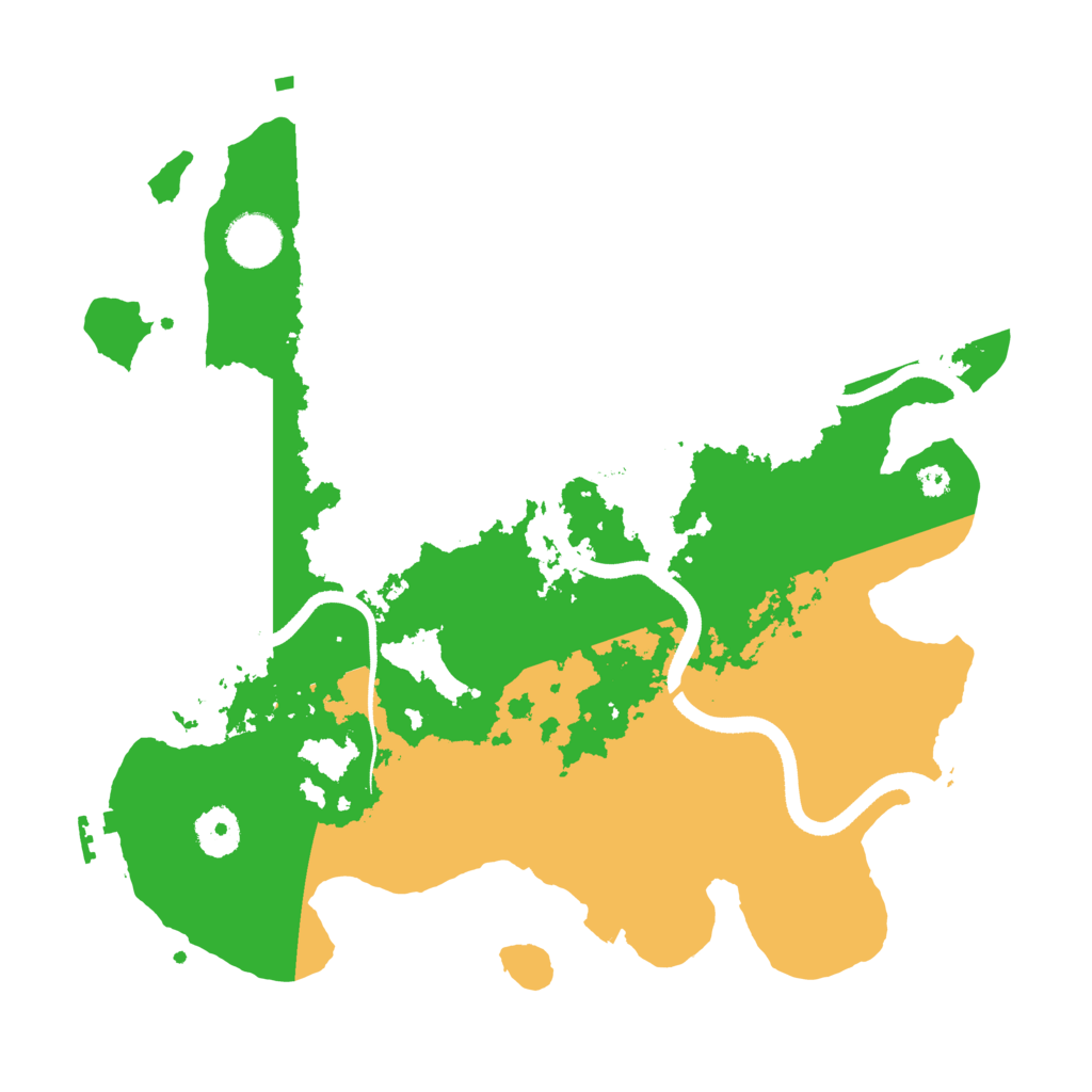 Biome Rust Map: Procedural Map, Size: 3500, Seed: 78123