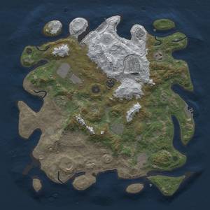 Thumbnail Rust Map: Procedural Map, Size: 3750, Seed: 725527389, 18 Monuments