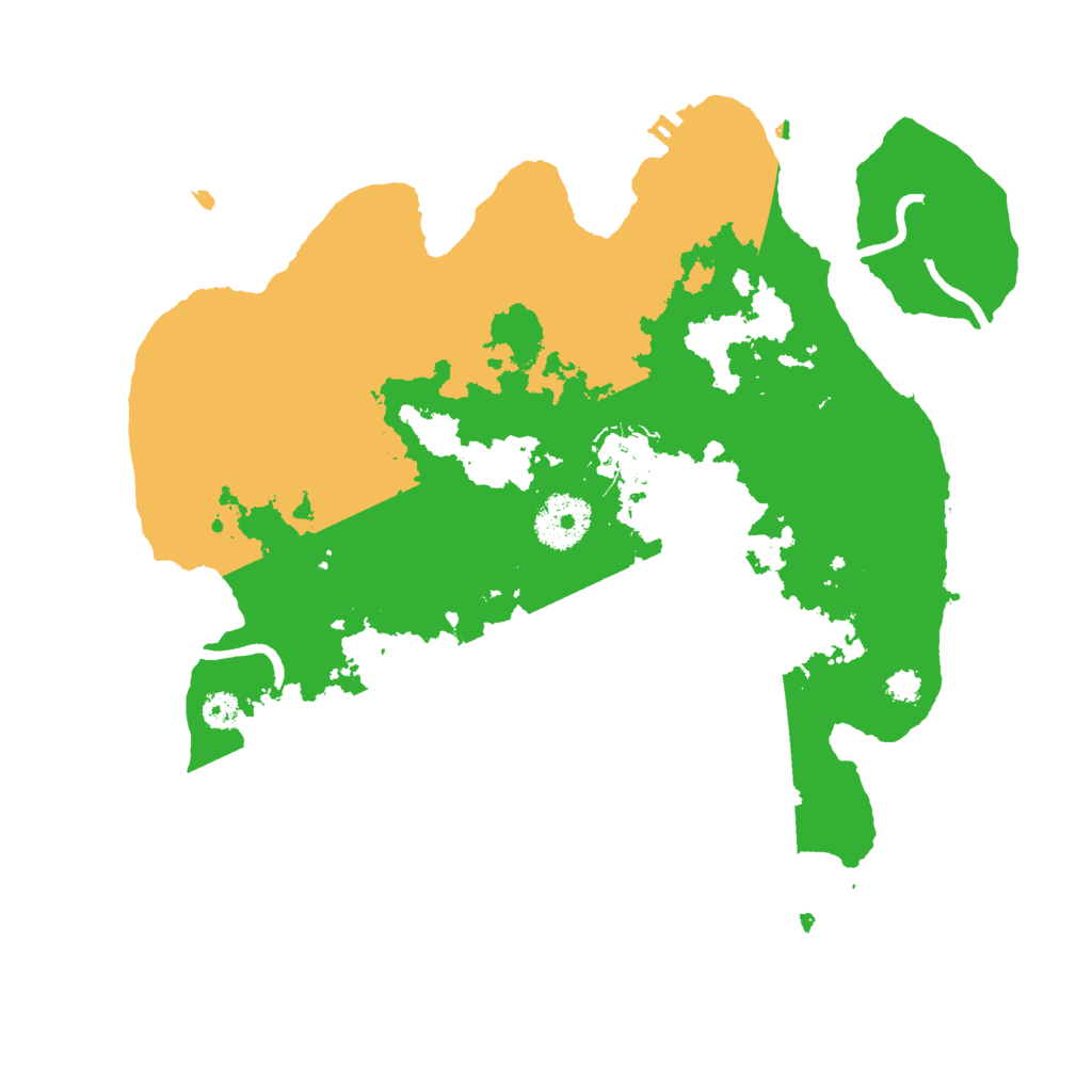 Biome Rust Map: Procedural Map, Size: 3000, Seed: 3221993