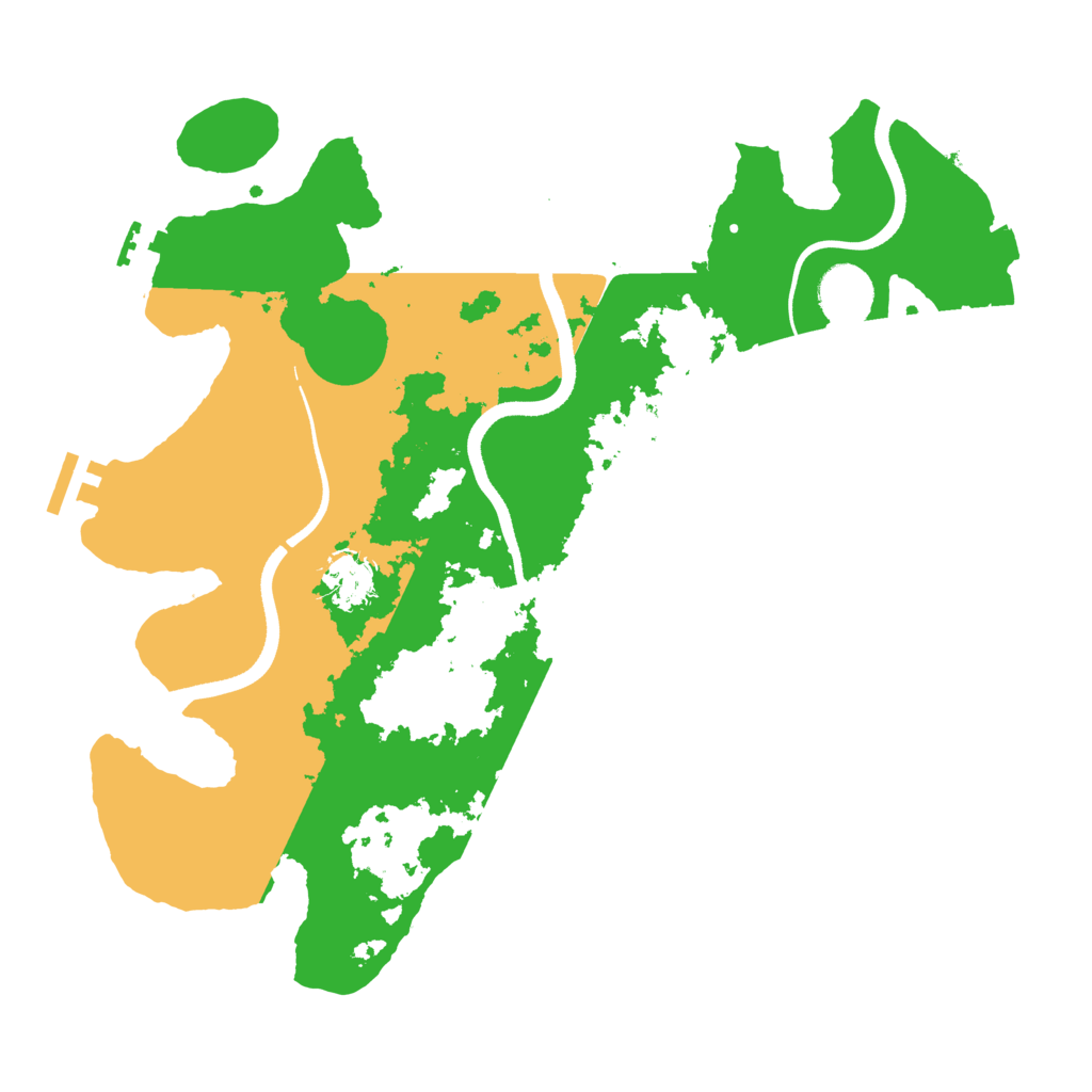 Biome Rust Map: Procedural Map, Size: 3500, Seed: 825