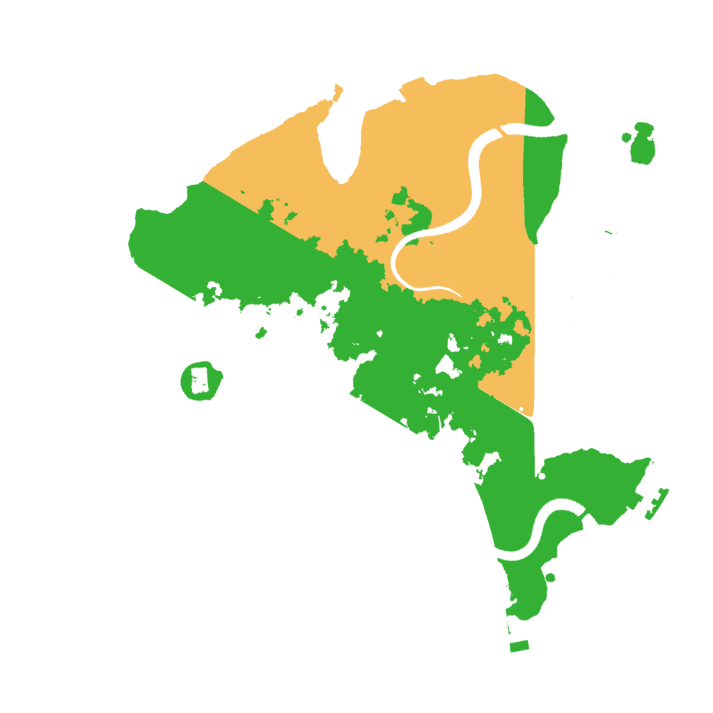 Biome Rust Map: Procedural Map, Size: 3000, Seed: 522073