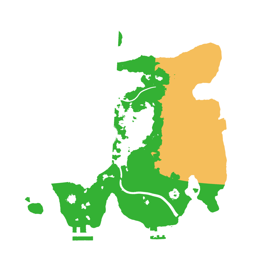 Biome Rust Map: Procedural Map, Size: 2500, Seed: 11519