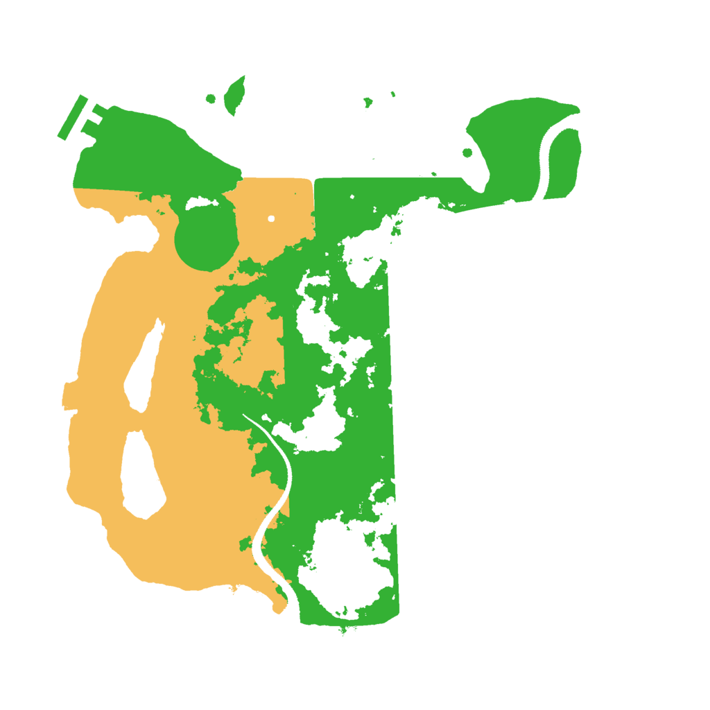 Biome Rust Map: Procedural Map, Size: 3000, Seed: 411224316