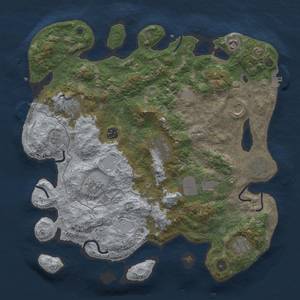 Thumbnail Rust Map: Procedural Map, Size: 4000, Seed: 1120, 19 Monuments