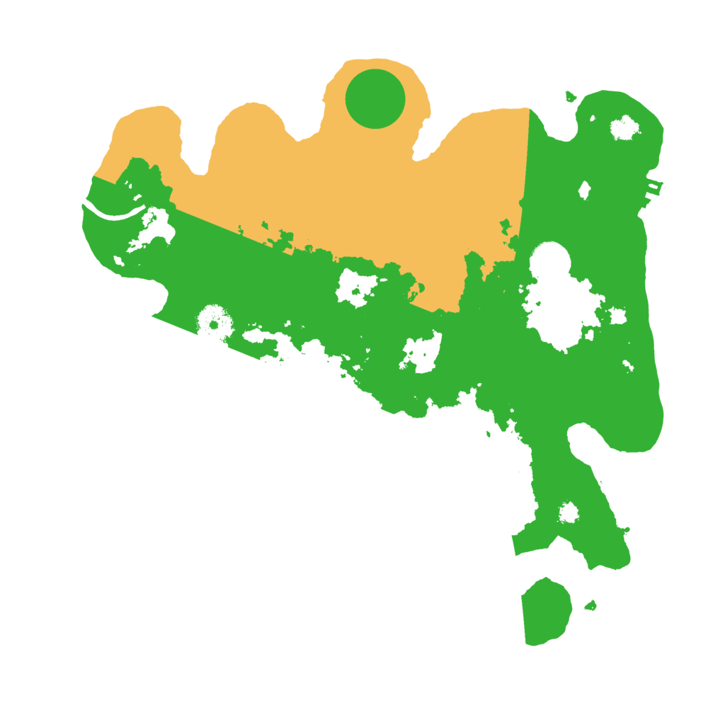 Biome Rust Map: Procedural Map, Size: 3200, Seed: 883491