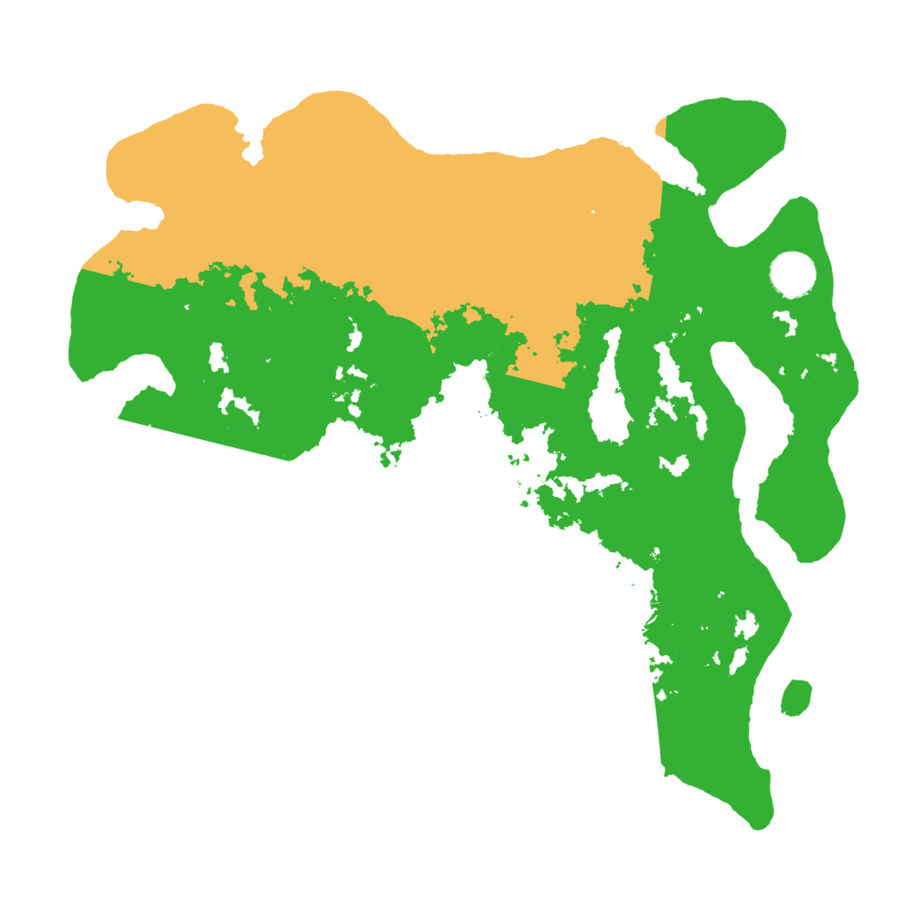 Biome Rust Map: Barren, Size: 3500, Seed: 14241528