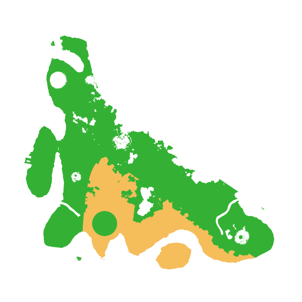 Biome Rust Map: Procedural Map, Size: 3200, Seed: 6946969