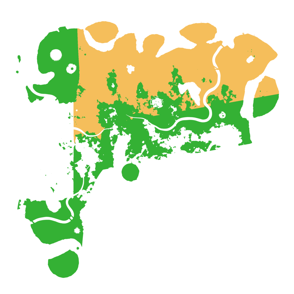 Biome Rust Map: Procedural Map, Size: 4500, Seed: 2021090348