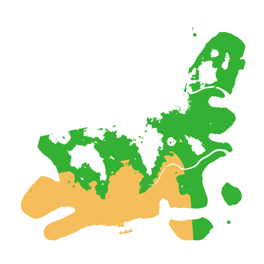 Biome Rust Map: Procedural Map, Size: 3000, Seed: 2112245218