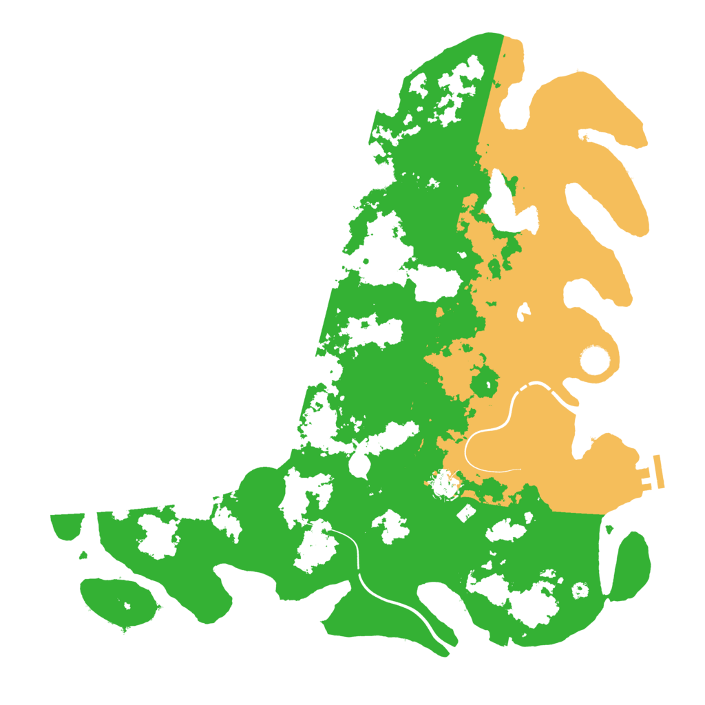 Biome Rust Map: Procedural Map, Size: 4250, Seed: 11208