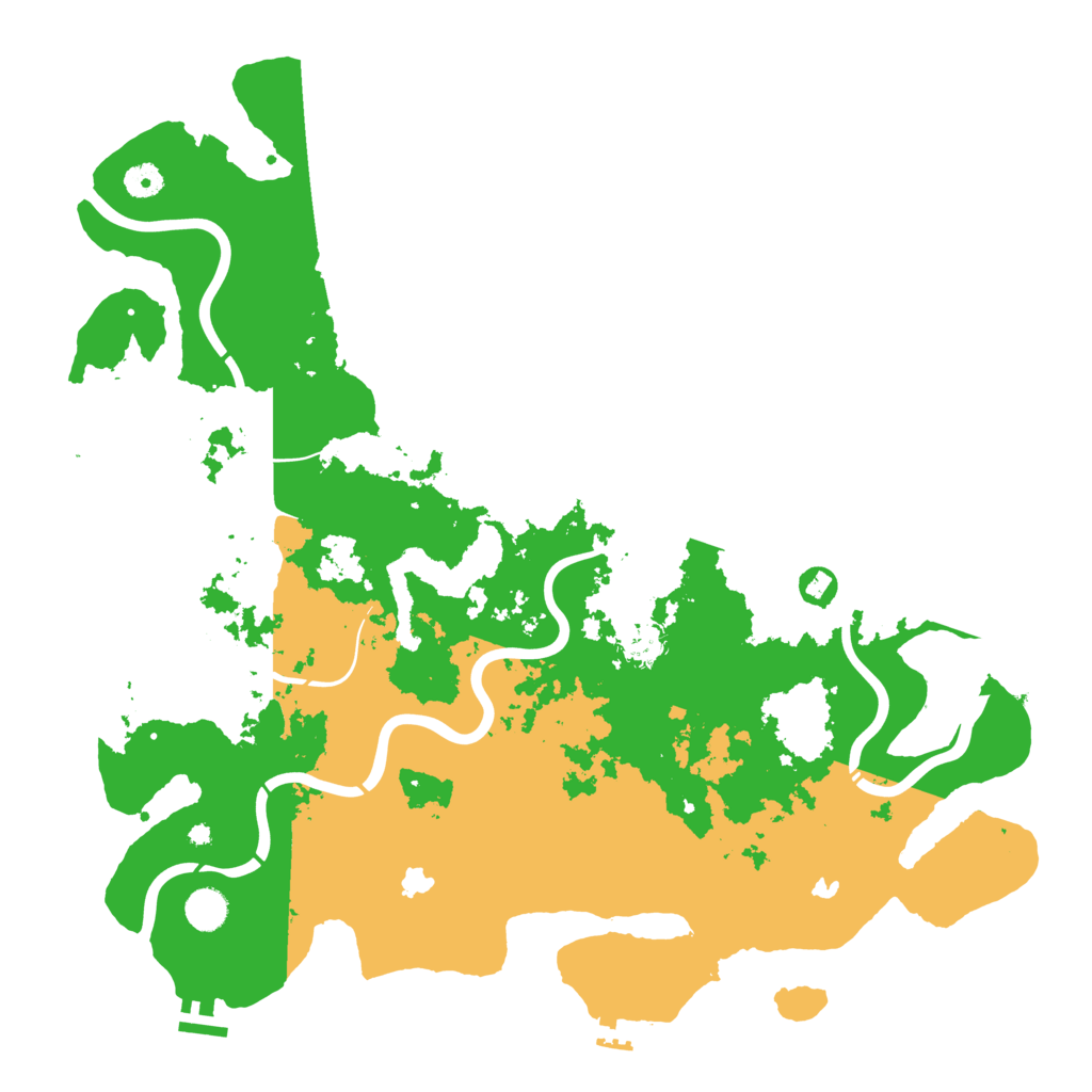 Biome Rust Map: Procedural Map, Size: 4500, Seed: 111309