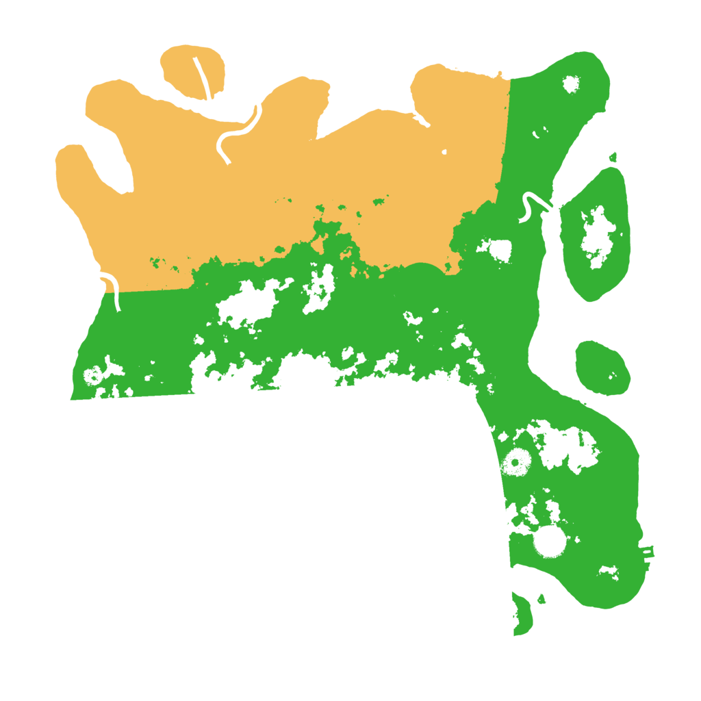 Biome Rust Map: Procedural Map, Size: 3800, Seed: 18601