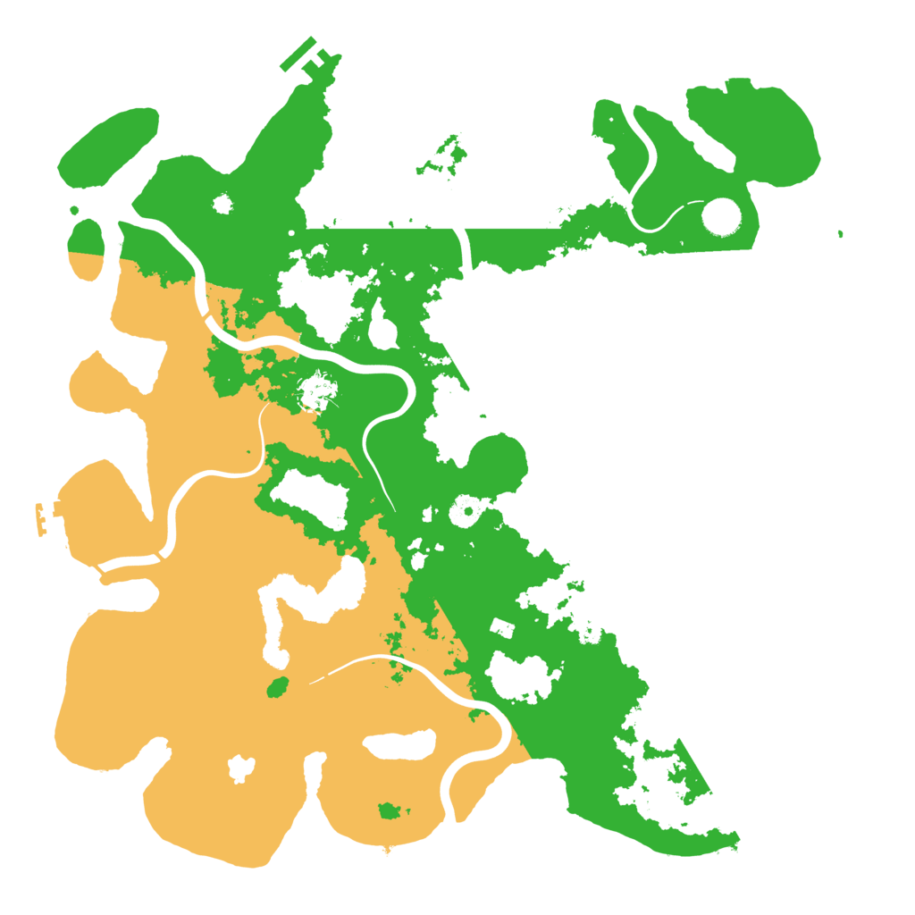 Biome Rust Map: Procedural Map, Size: 4200, Seed: 766430258