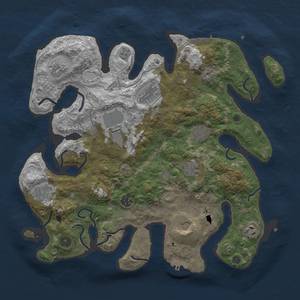 Thumbnail Rust Map: Procedural Map, Size: 4000, Seed: 332090, 18 Monuments