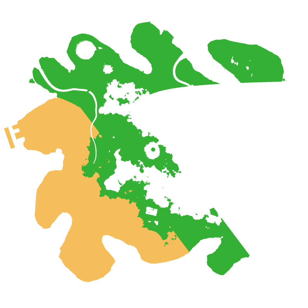 Biome Rust Map: Procedural Map, Size: 2900, Seed: 1111
