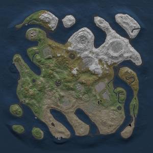 Thumbnail Rust Map: Procedural Map, Size: 3700, Seed: 1283018223, 18 Monuments