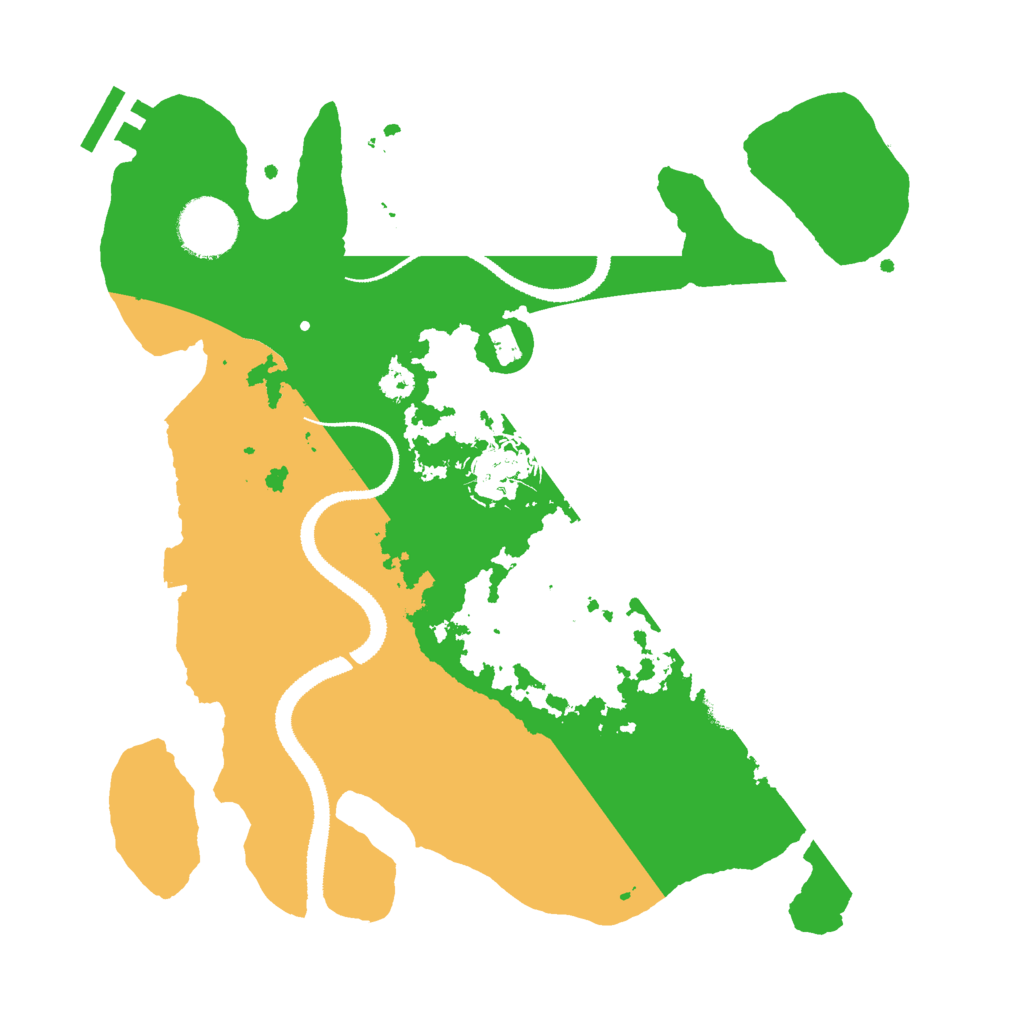 Biome Rust Map: Procedural Map, Size: 3000, Seed: 390