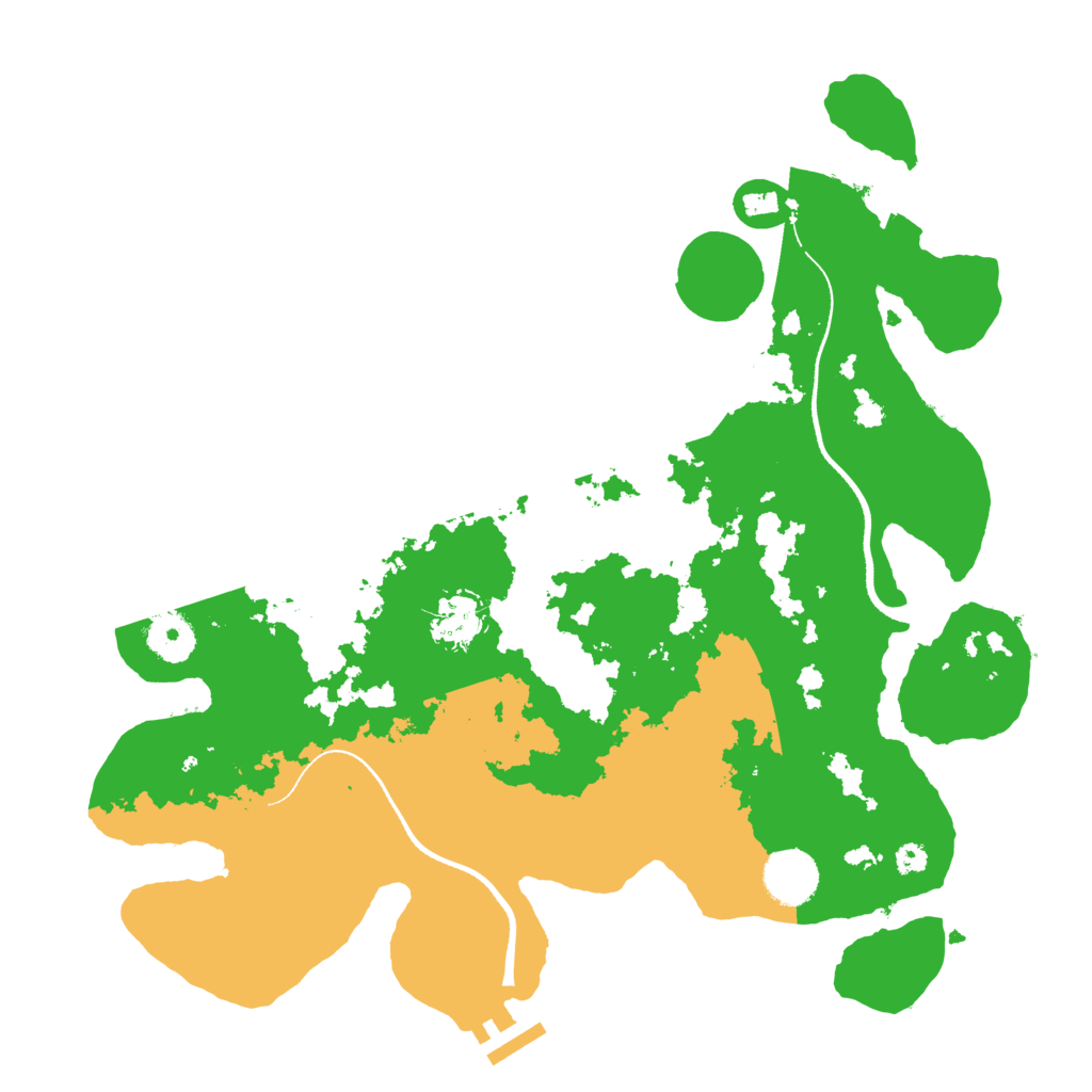 Biome Rust Map: Procedural Map, Size: 3500, Seed: 139622751