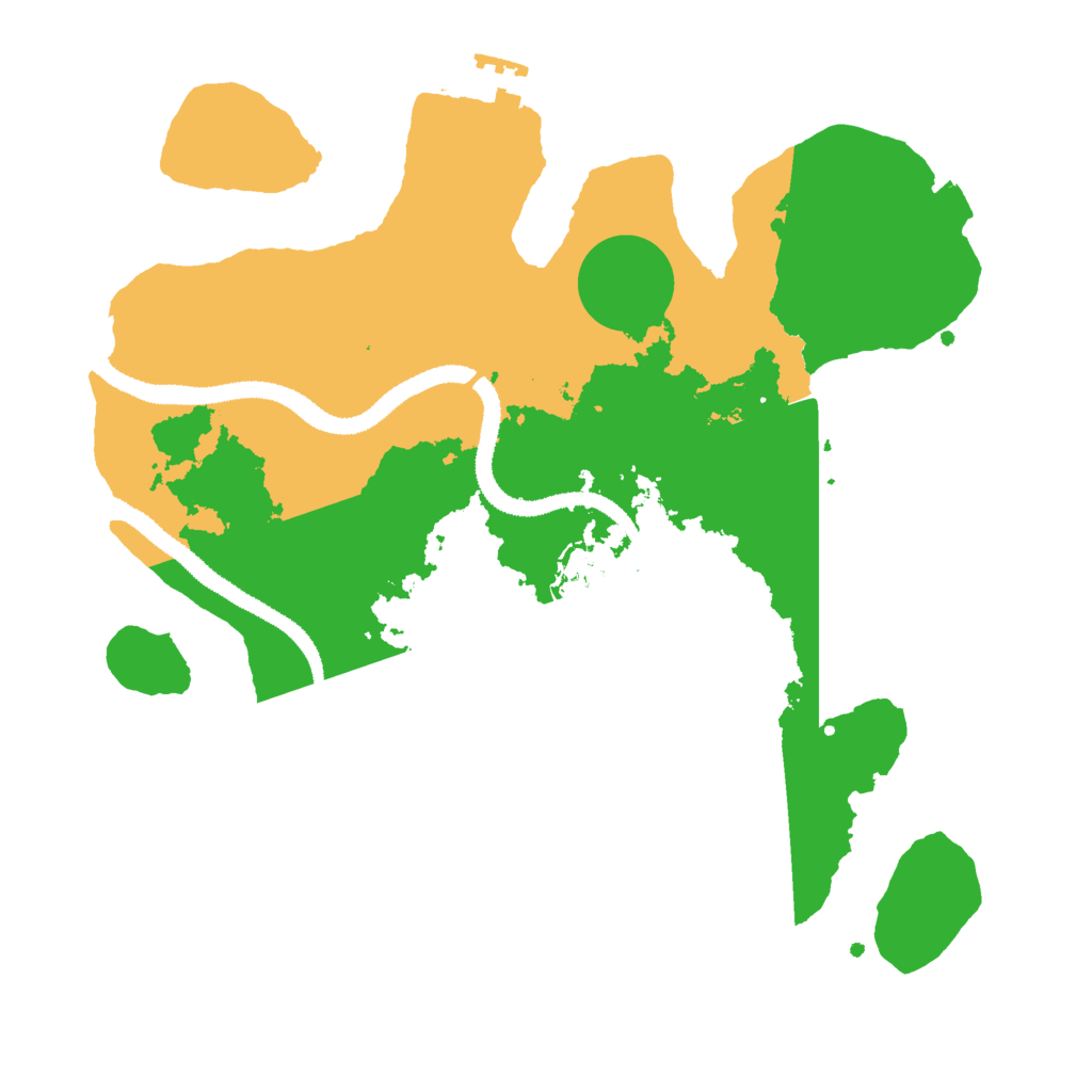 Biome Rust Map: Procedural Map, Size: 3000, Seed: 583096