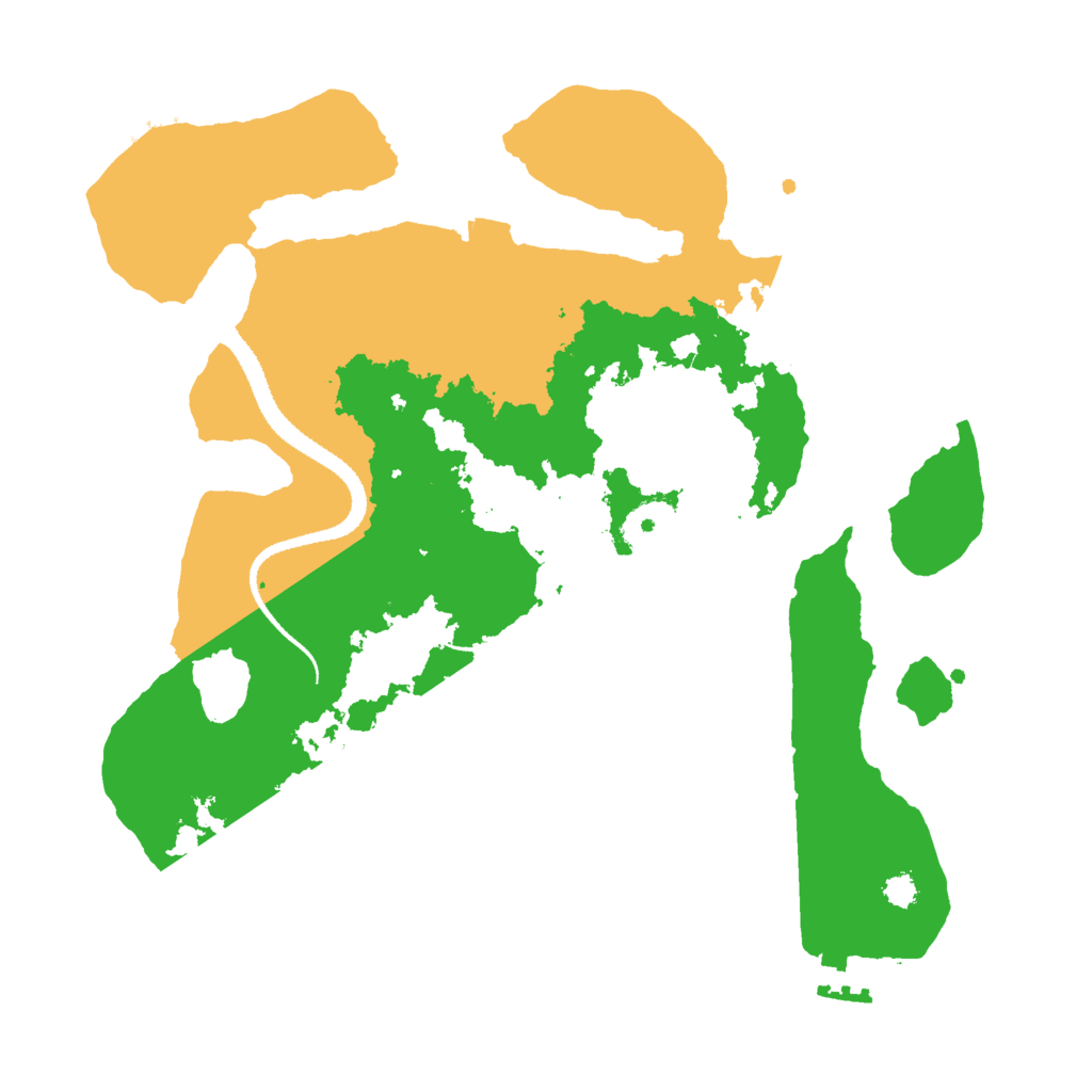 Biome Rust Map: Procedural Map, Size: 3000, Seed: 739679