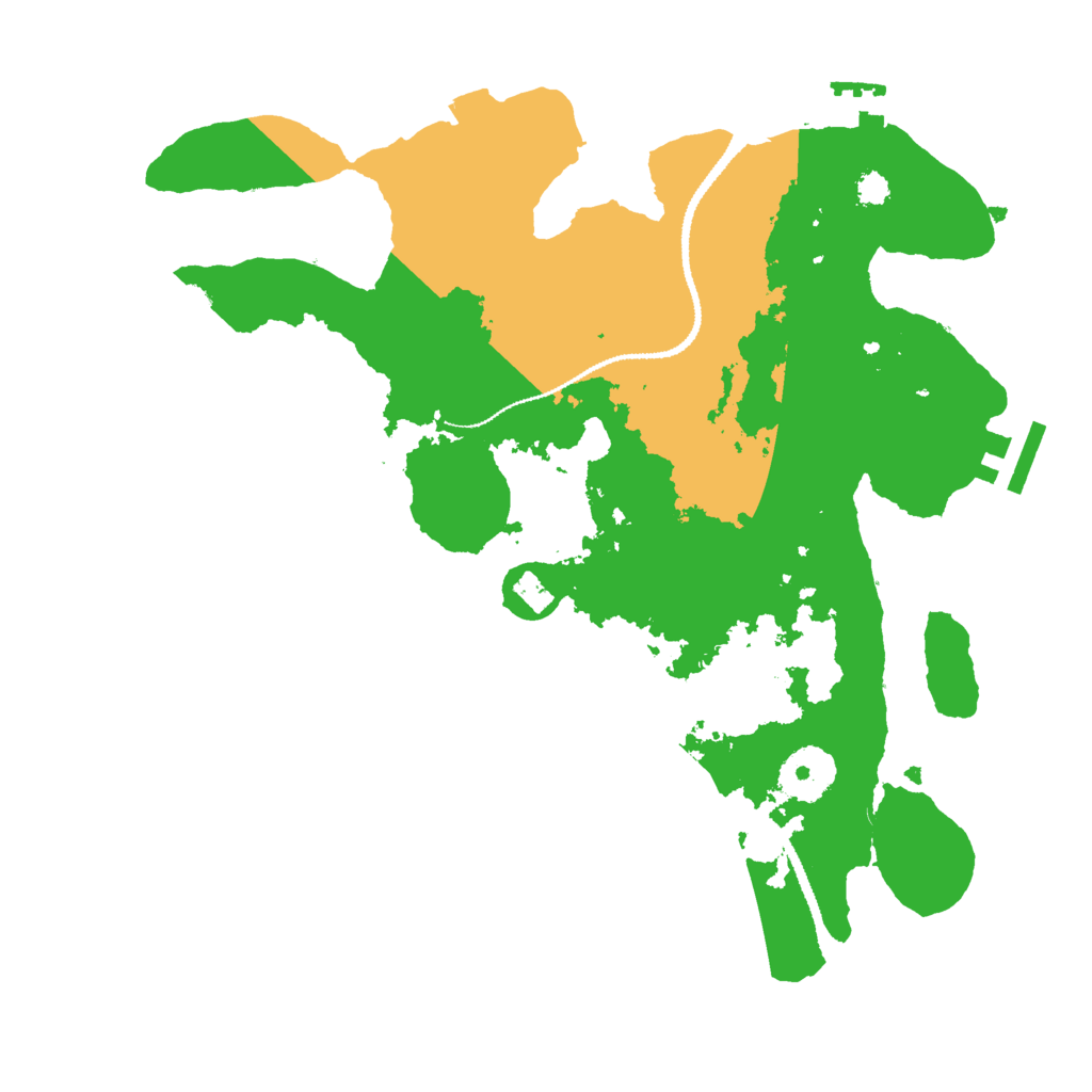 Biome Rust Map: Procedural Map, Size: 3000, Seed: 165