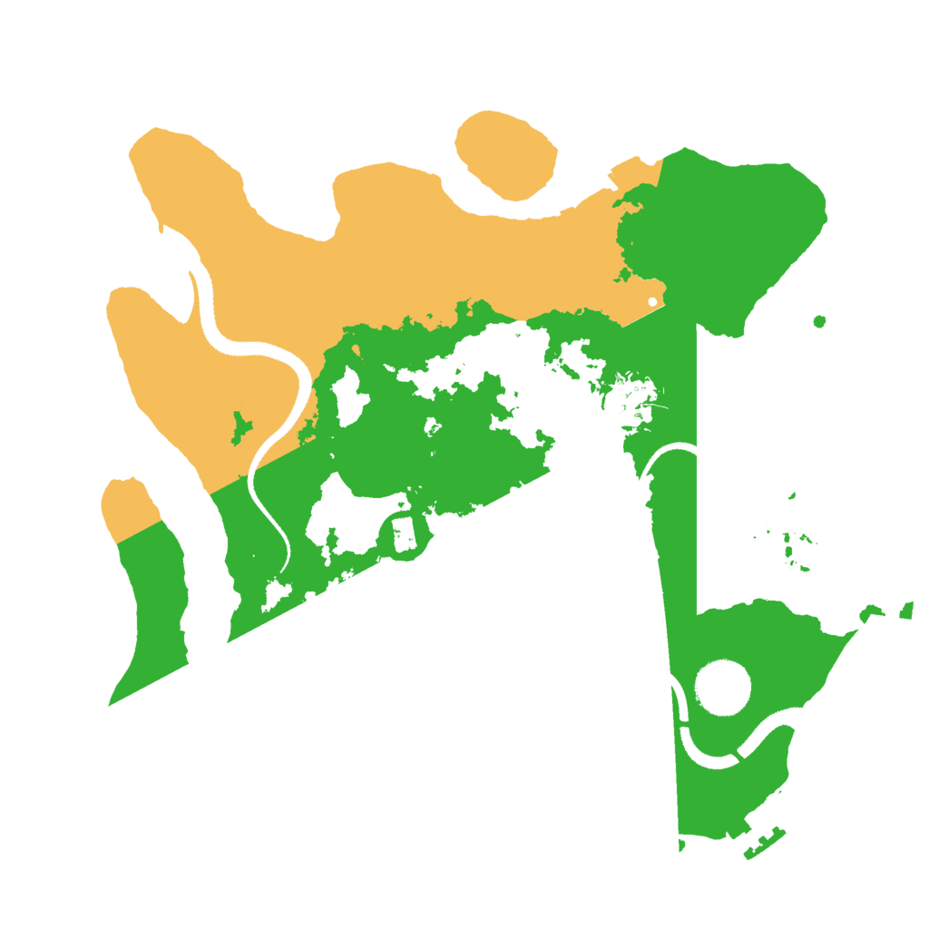 Biome Rust Map: Procedural Map, Size: 3000, Seed: 114514