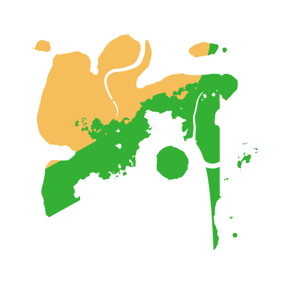 Biome Rust Map: Procedural Map, Size: 2500, Seed: 542