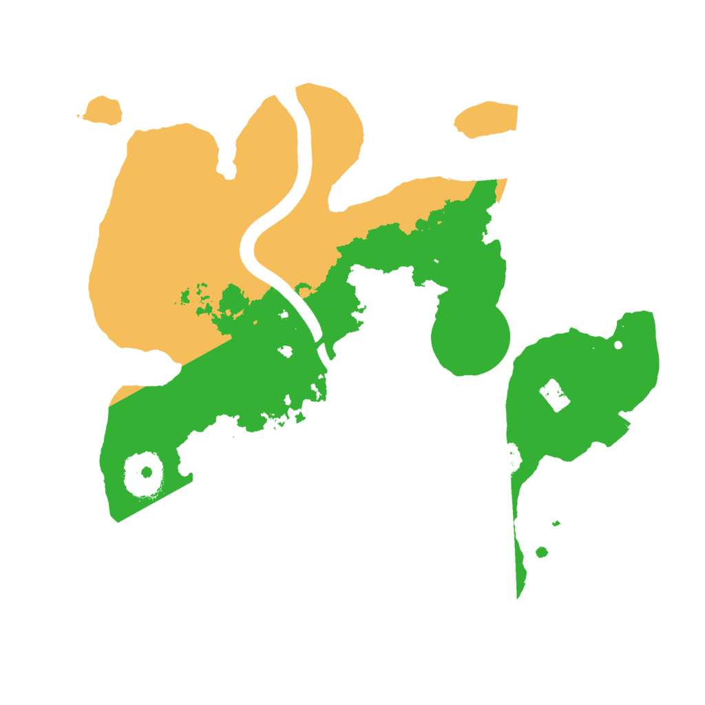 Biome Rust Map: Procedural Map, Size: 2500, Seed: 542