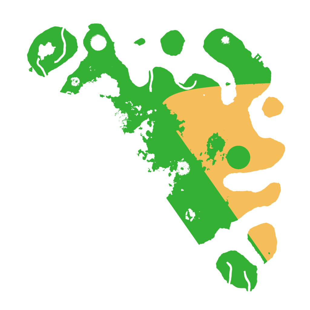 Biome Rust Map: Procedural Map, Size: 3500, Seed: 8121