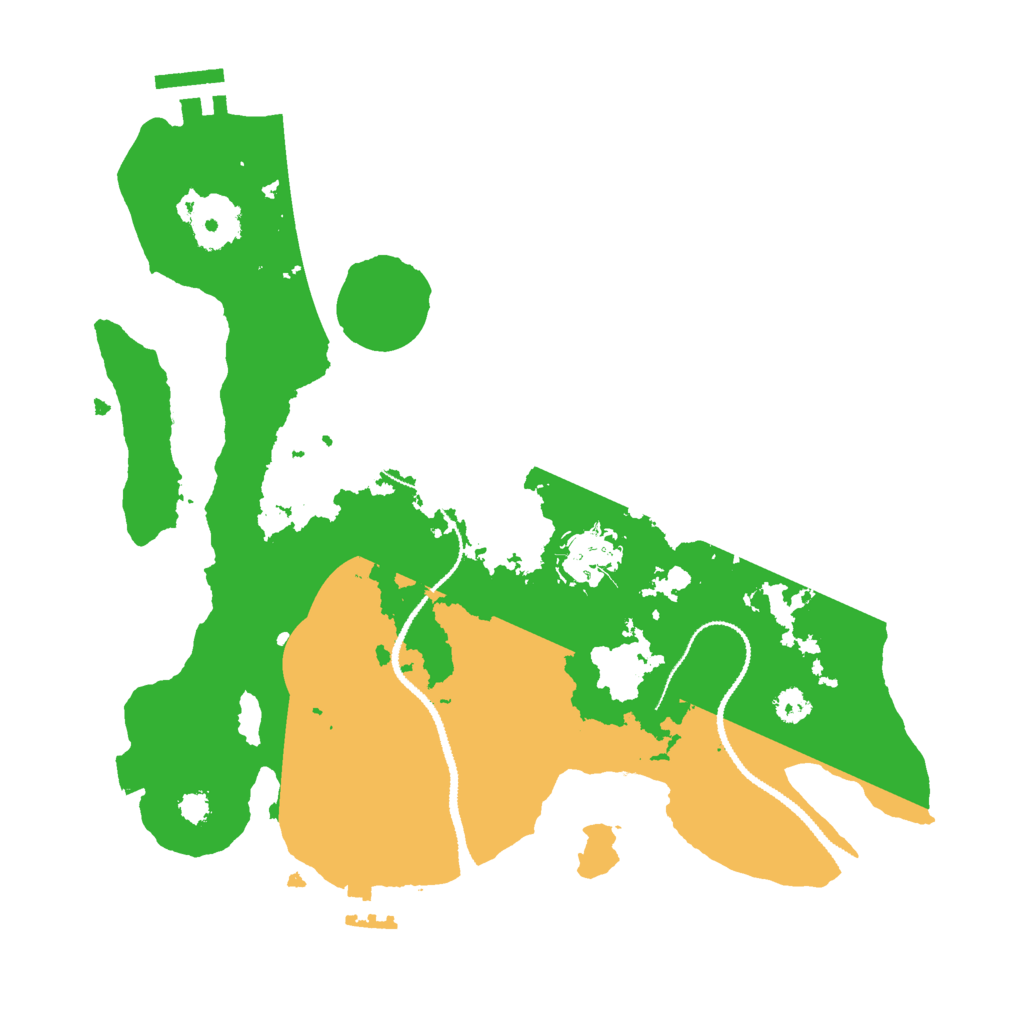 Biome Rust Map: Procedural Map, Size: 3000, Seed: 1368172009