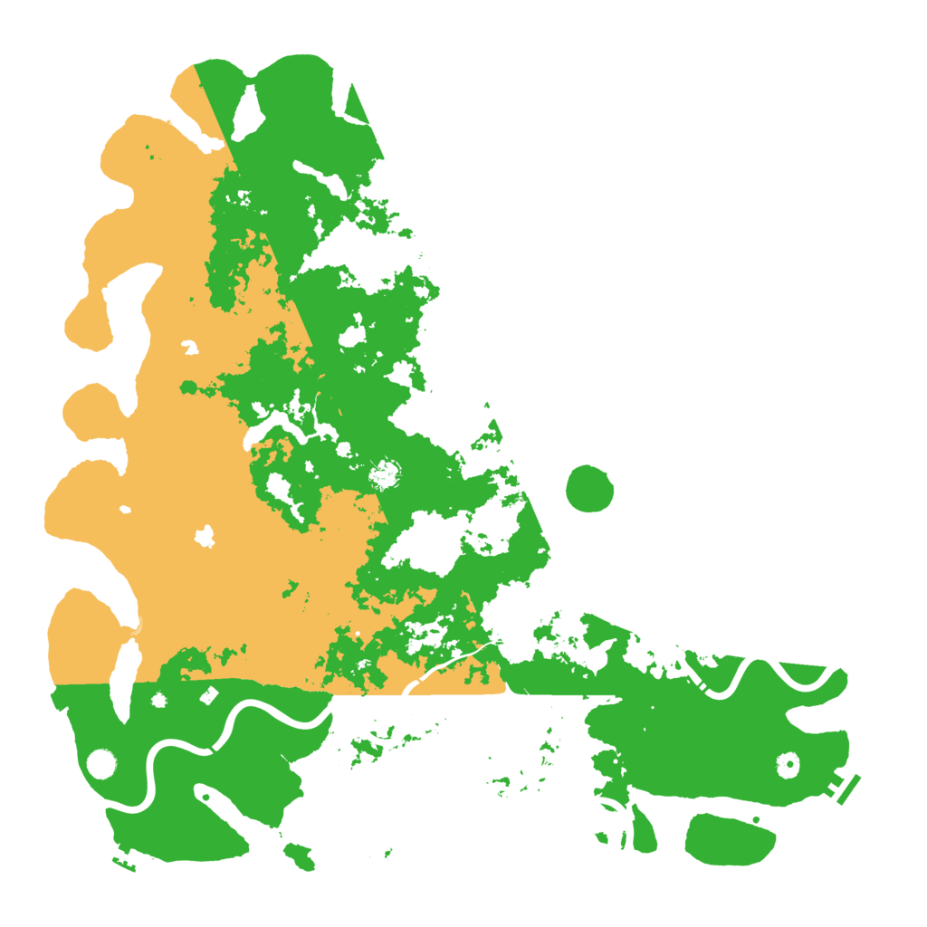 Biome Rust Map: Procedural Map, Size: 5500, Seed: 840492979