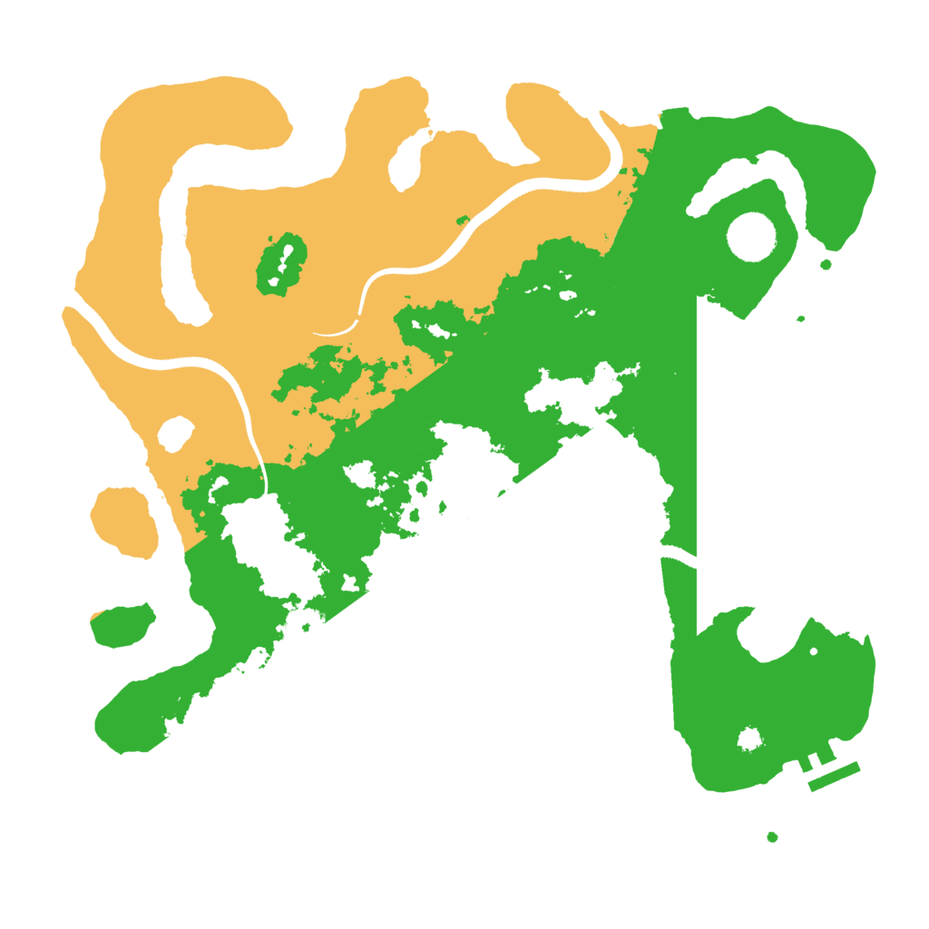 Biome Rust Map: Procedural Map, Size: 3500, Seed: 13921