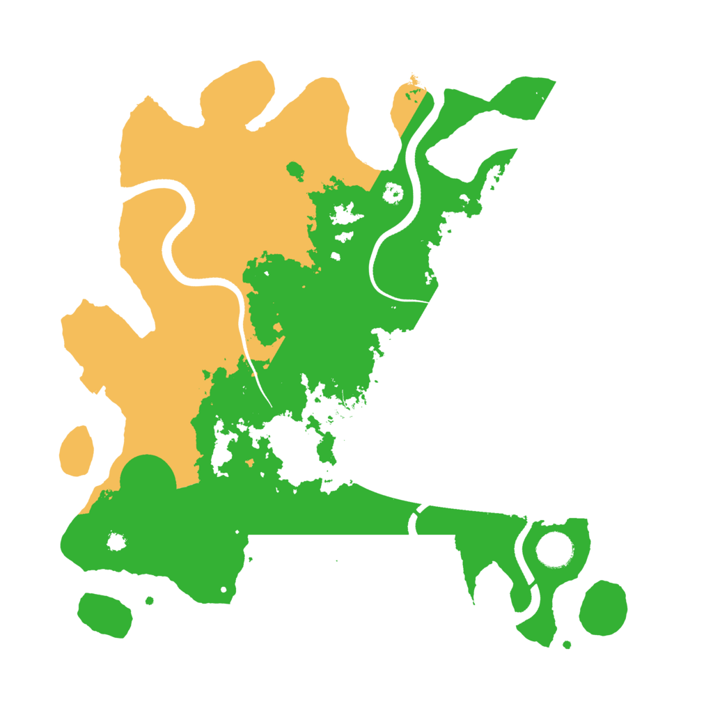 Biome Rust Map: Procedural Map, Size: 3500, Seed: 114214