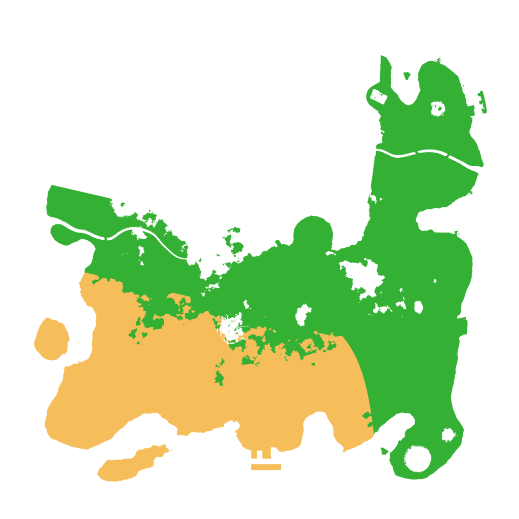Biome Rust Map: Procedural Map, Size: 3500, Seed: 18763