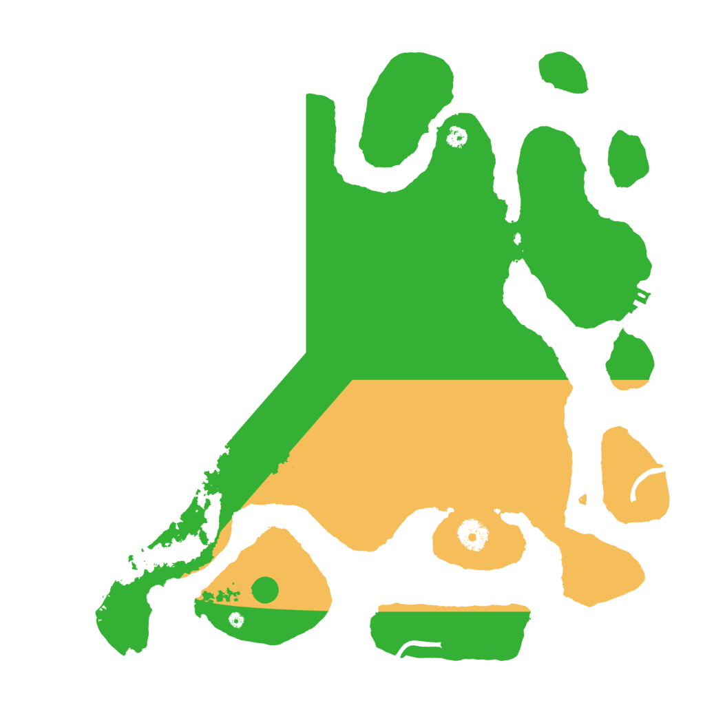 Biome Rust Map: Procedural Map, Size: 3500, Seed: 118710390