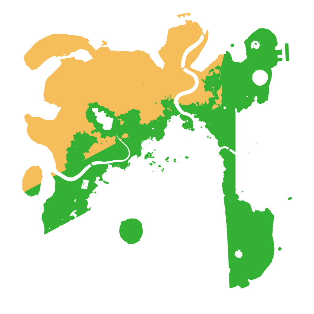 Biome Rust Map: Procedural Map, Size: 3600, Seed: 1648658667