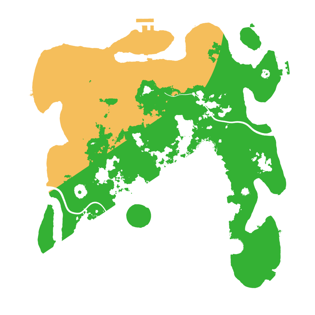 Biome Rust Map: Procedural Map, Size: 3600, Seed: 1582497670