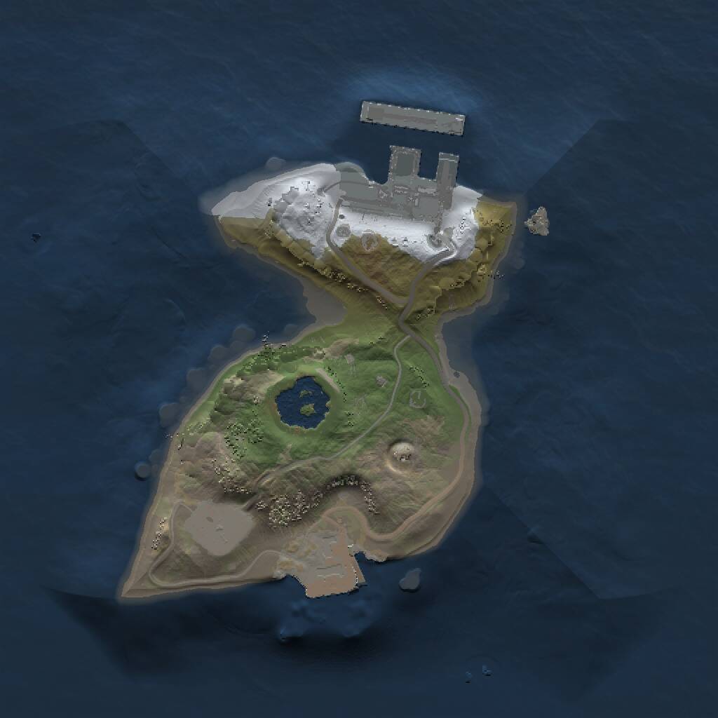 Rust Map: Procedural Map, Size: 1400, Seed: 18, 2 Monuments