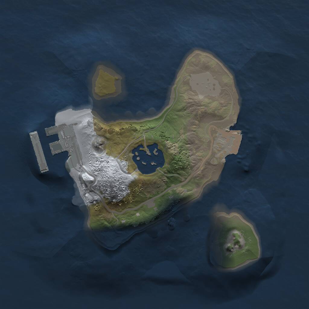 Rust Map: Procedural Map, Size: 1500, Seed: 95282276, 3 Monuments