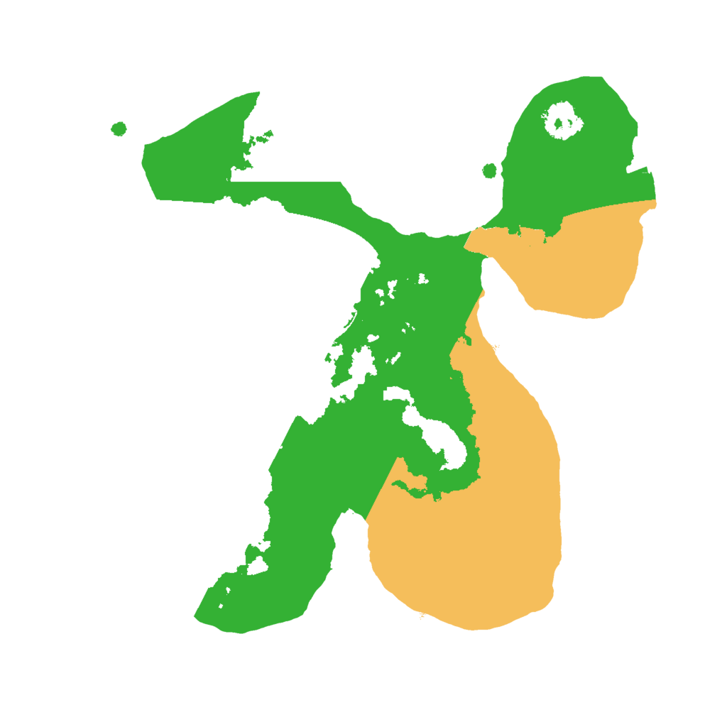 Biome Rust Map: Procedural Map, Size: 2000, Seed: 191953674