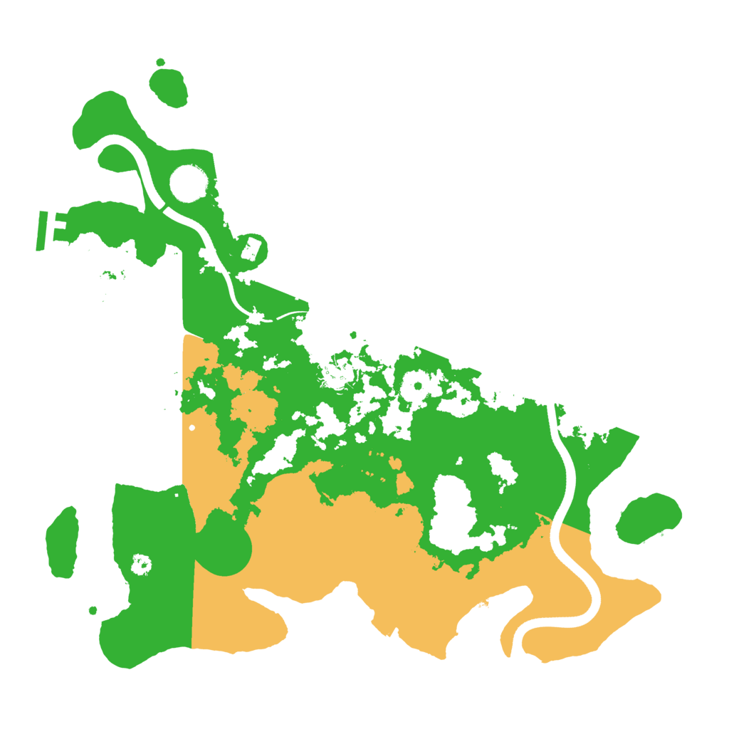 Biome Rust Map: Procedural Map, Size: 3500, Seed: 654456554