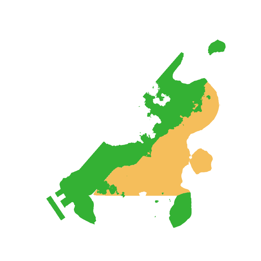 Biome Rust Map: Procedural Map, Size: 2000, Seed: 1382