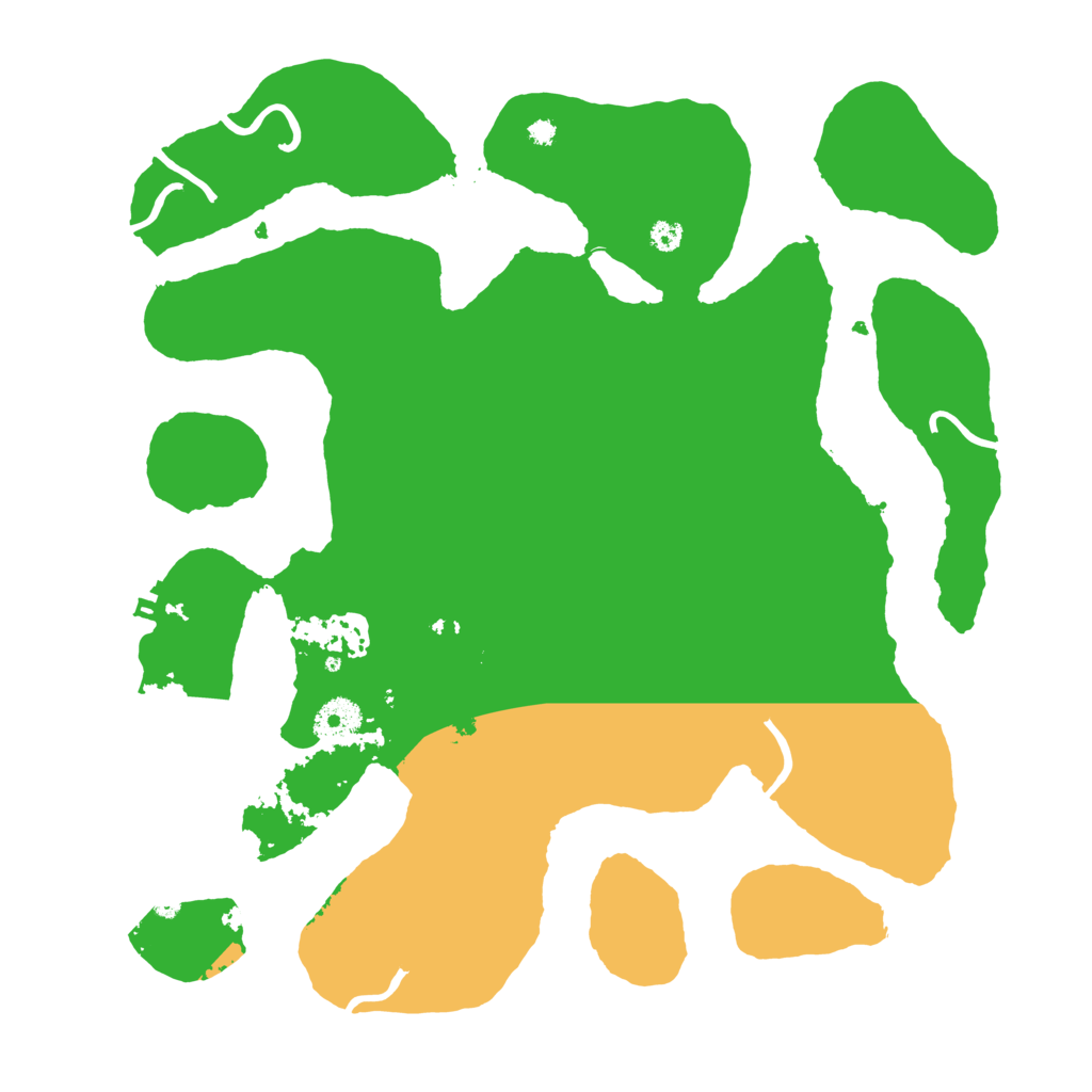 Biome Rust Map: Procedural Map, Size: 3500, Seed: 53215201