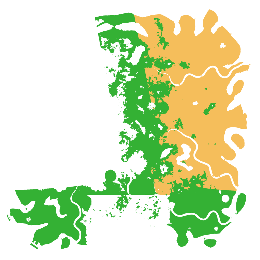 Biome Rust Map: Procedural Map, Size: 6000, Seed: 41510