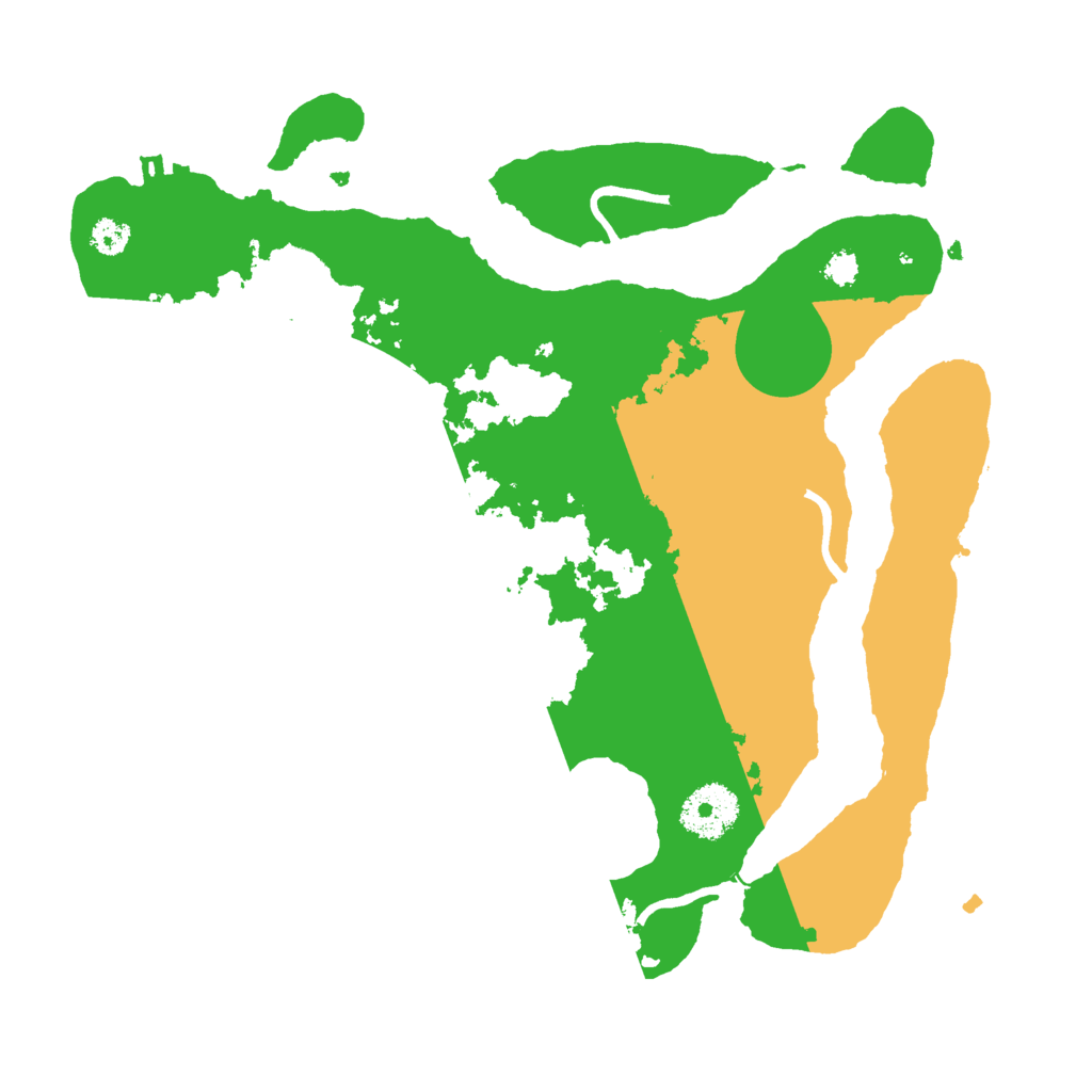 Biome Rust Map: Procedural Map, Size: 3000, Seed: 131903342